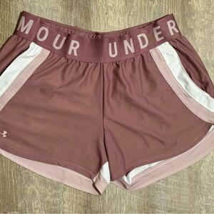 Mauve Pink Under Armour running shorts